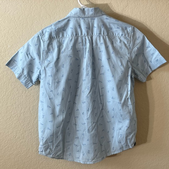 Boy GAP Blue Button Down Shirt Classic Cotton - Picture 2 of 3